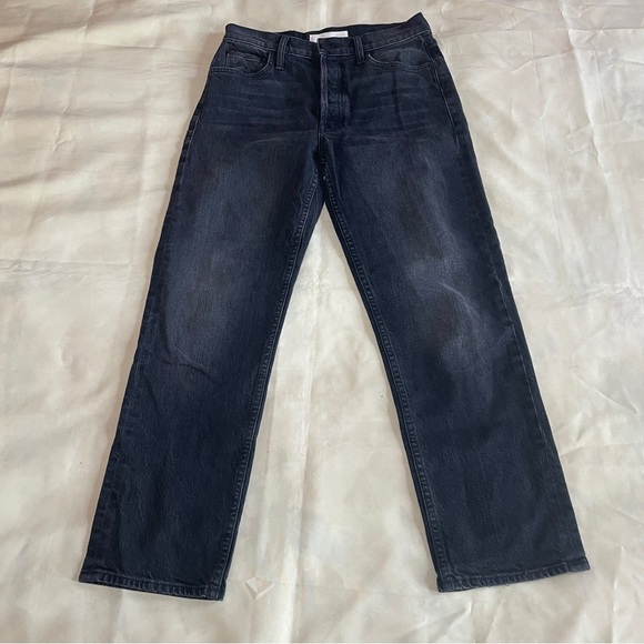 MOTHER- The Tomcat in Lies Lies Lies Size 27 Faded Black Crop Ankle Jeans - Picture 2 of 9